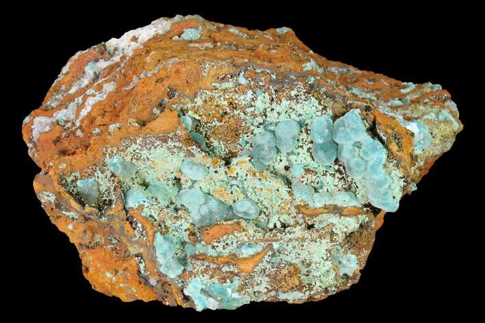 Rosasite, Calcite & Aurichalcite Crystal Association - Mexico #144530